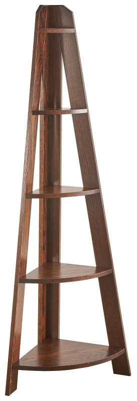 Oak Ladder Bookshelf