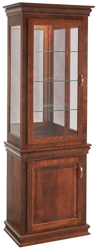 Traditional Curio Display with Cabinet
