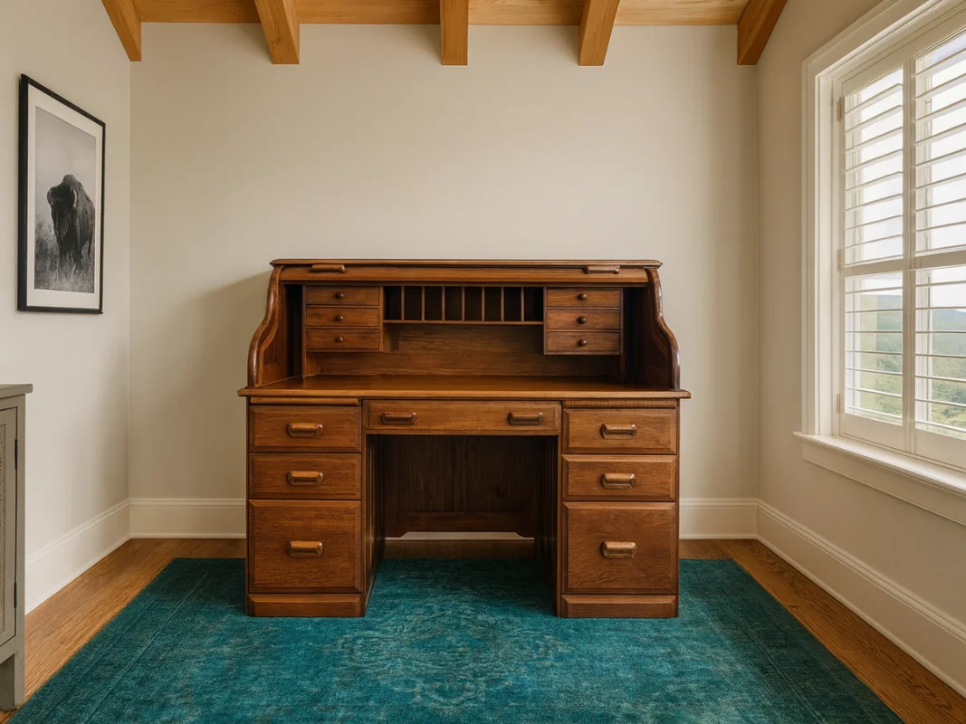 Journalist's Roll Top Desk