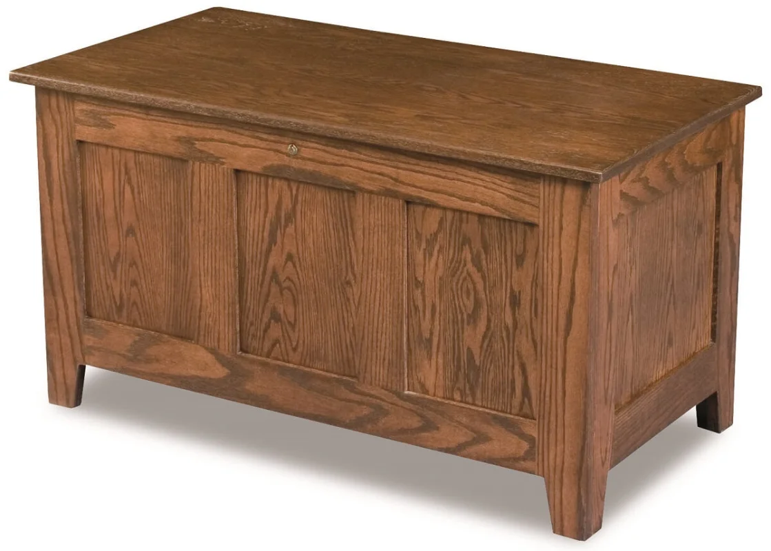 Kyra Storage Chest in Red Oak