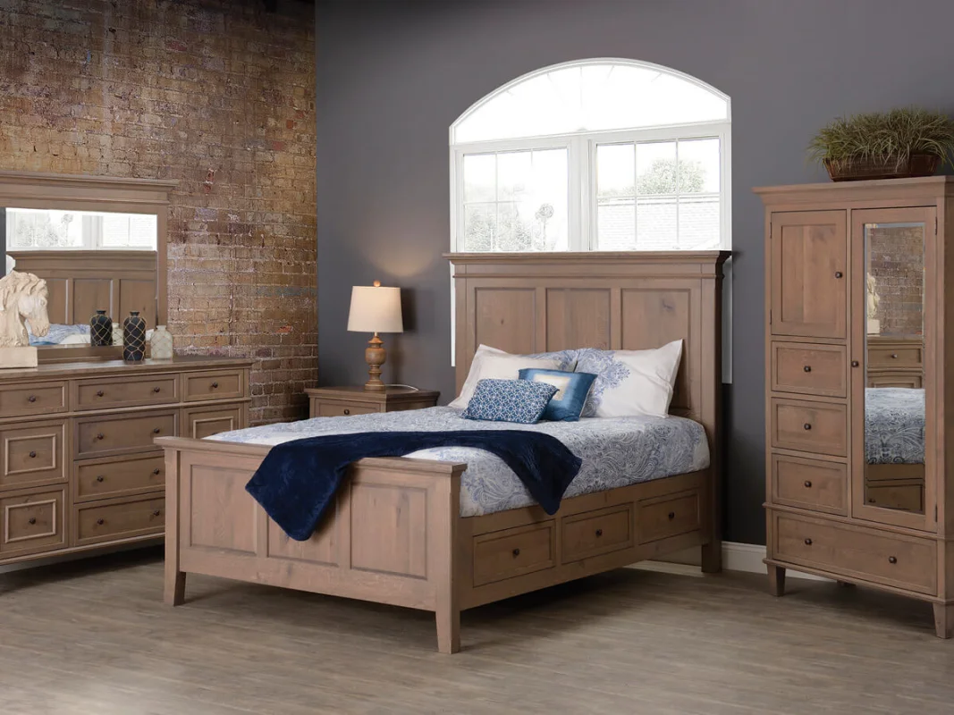 Shown in Quartersawn White Oak