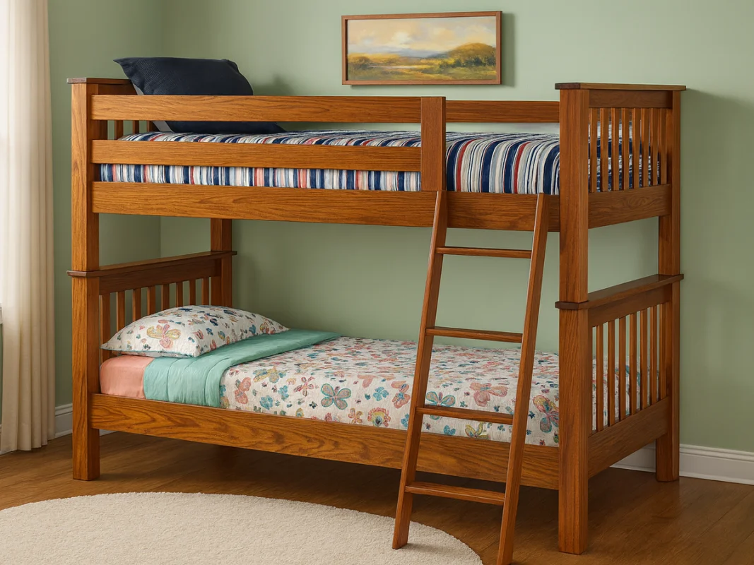 Twin Real Wood Bunk Beds