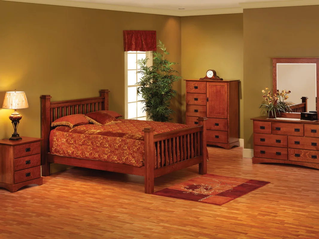 Mission Hills Antique Bedroom Set