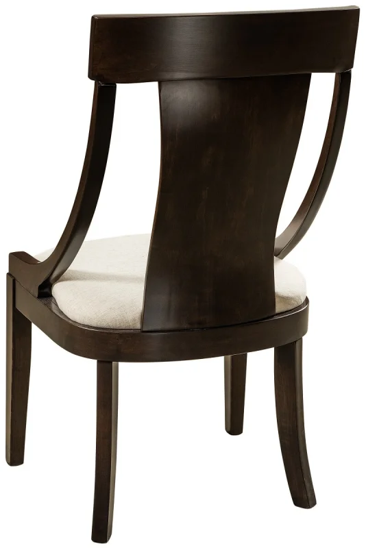 Brown Maple Modern Side Chair