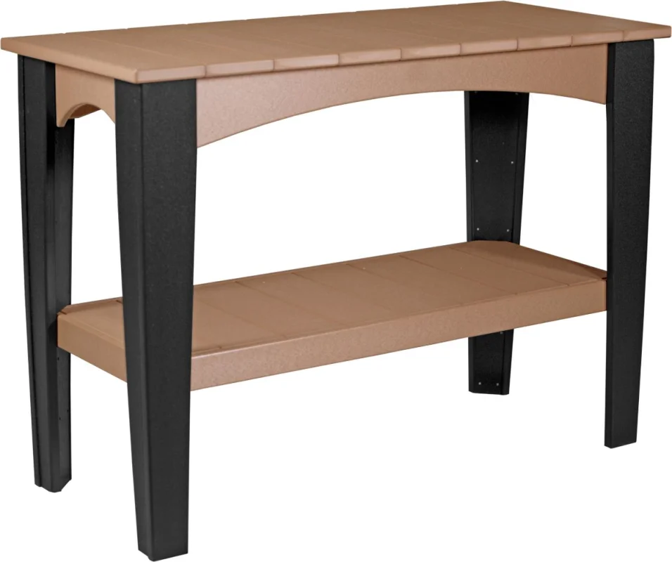 Cedar and Black New Guinea Outdoor Buffet Table