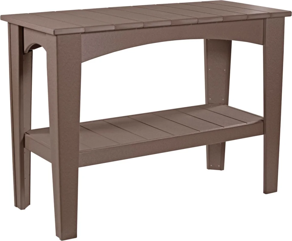 Chestnut Brown New Guinea Outdoor Buffet Table