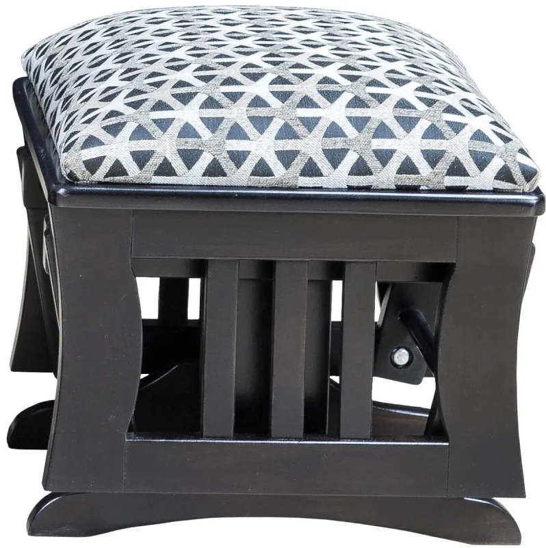 Painted Gliding Ottoman
