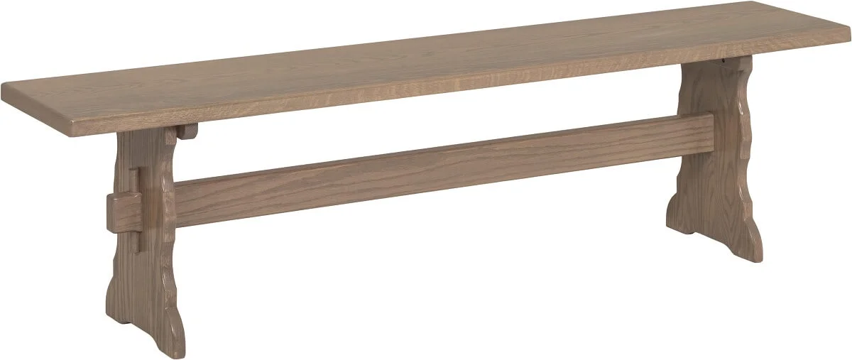 Oak Trestle Bench