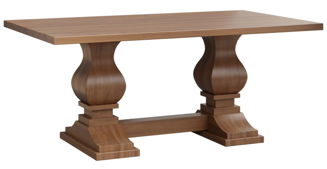 Solid Top Pedestal Table
