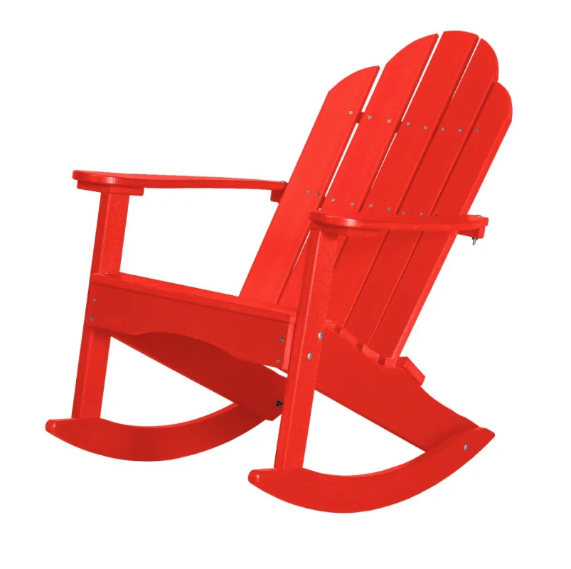 Bright Red Odessa Adirondack Rocker