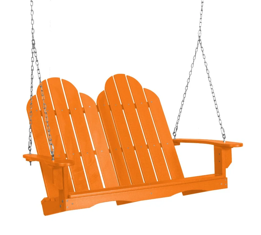Bright Orange Odessa Adirondack Swing