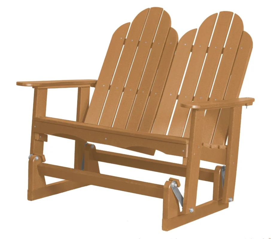 Cedar Odessa Double Adirondack Glider