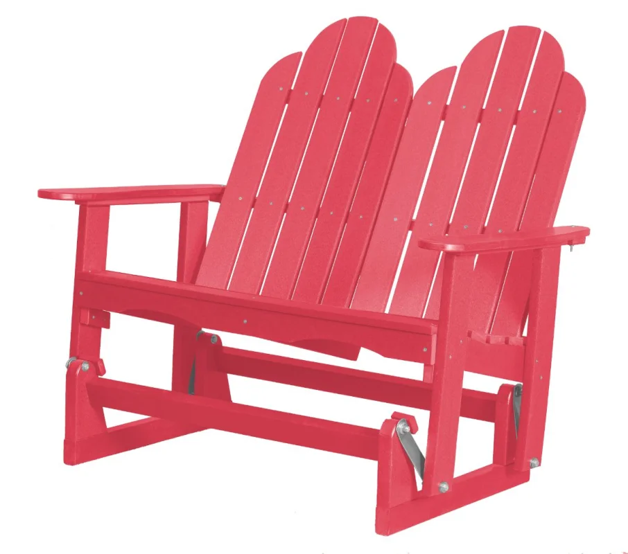 Pink Odessa Double Adirondack Glider