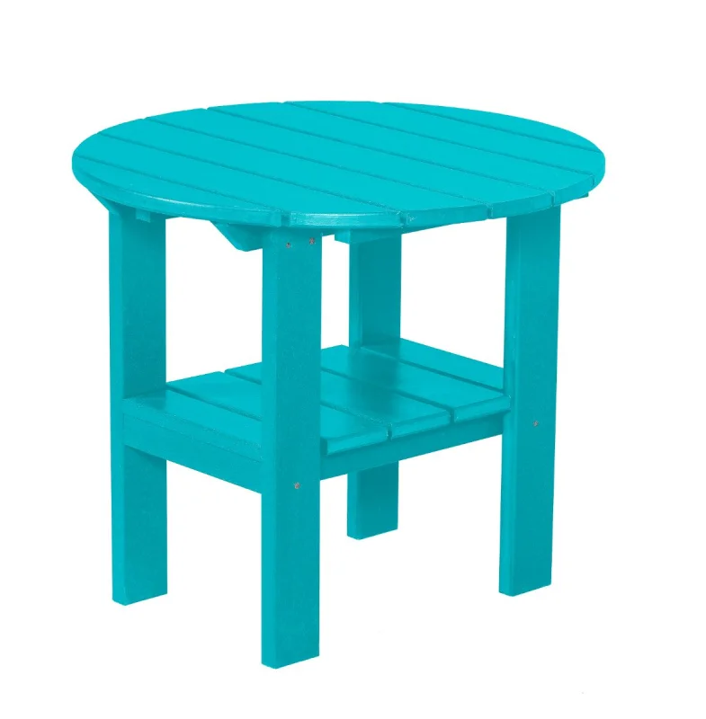Aruba Blue Odessa Round Outdoor Side Table