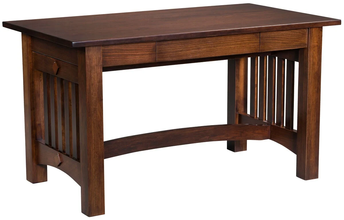 Omaha Writing Desk with Drawer - Mission Style, Amish-Built