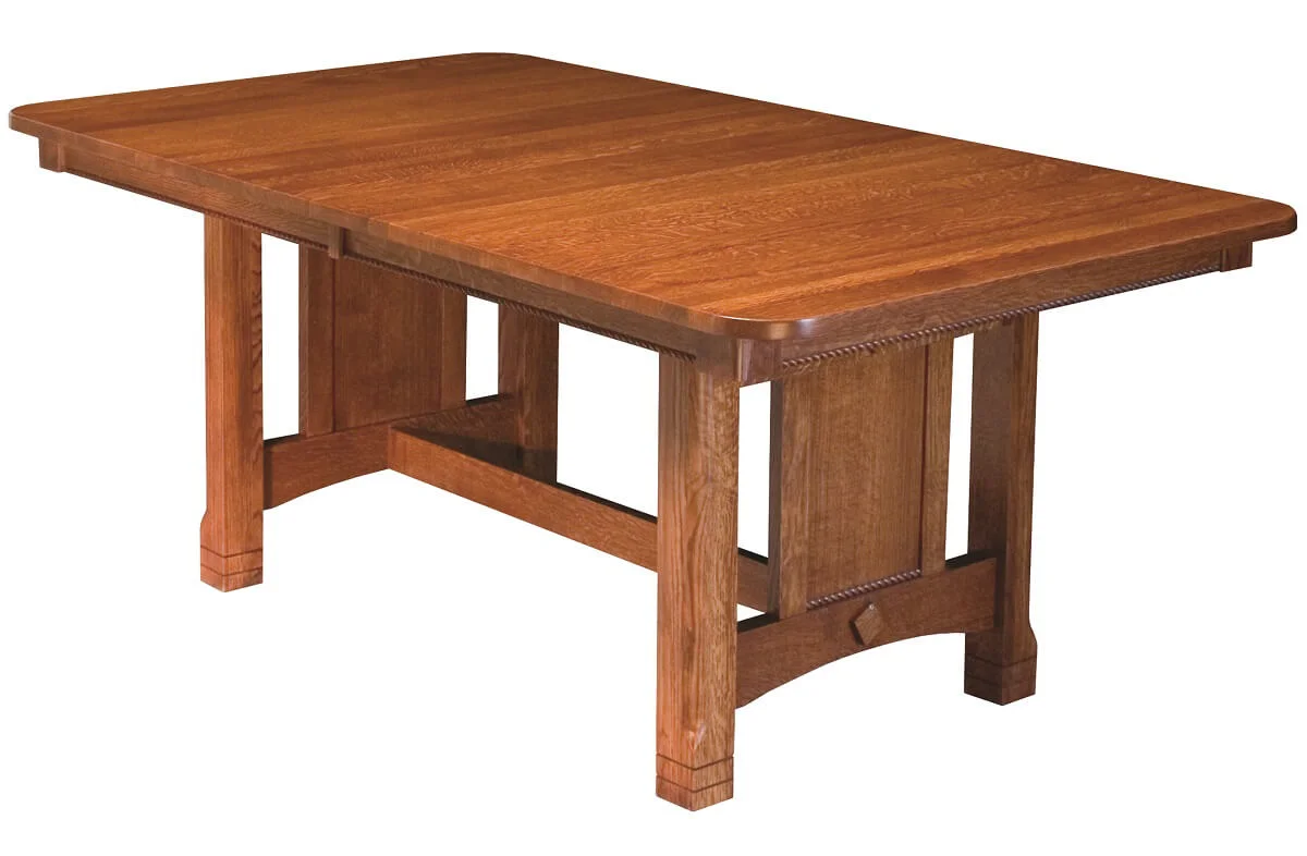 Parron Butterfly Leaf Trestle Dining Table
