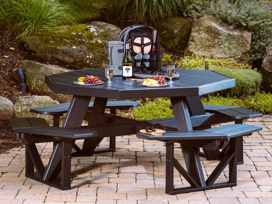 Eco-Friendly Poly Commercial Picnic Table
