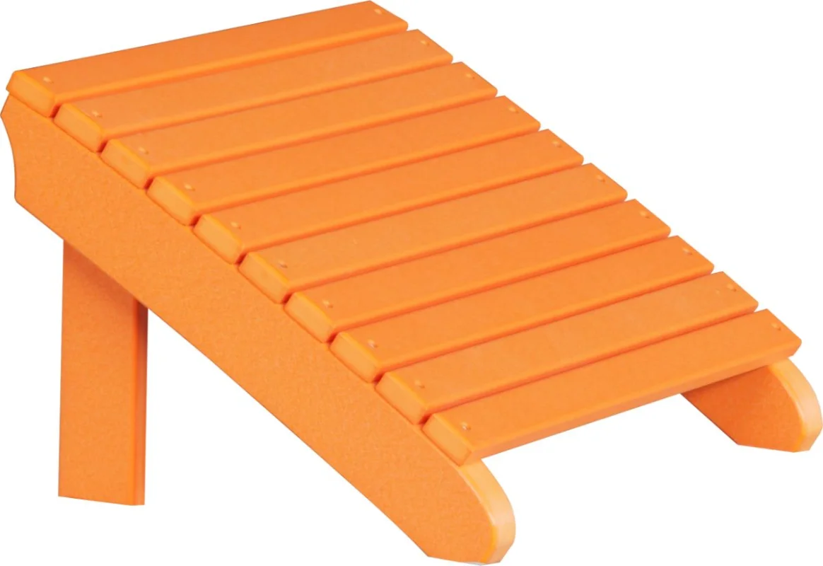 Tangerine Rockaway Adirondack Footrest