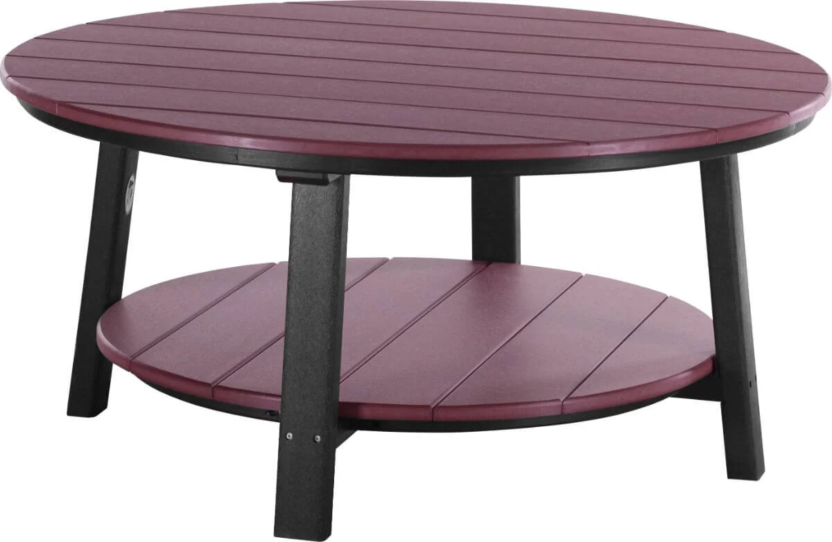 Cherrywood and Black Rockaway Outdoor Coffee Table
