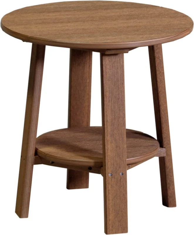 Antique Mahogany Rockaway Outdoor Side Table