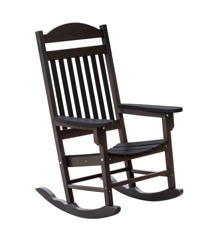 Black Santorini Outdoor Rocker