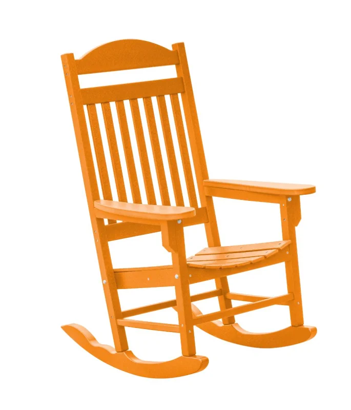 Bright Orange Santorini Outdoor Rocker