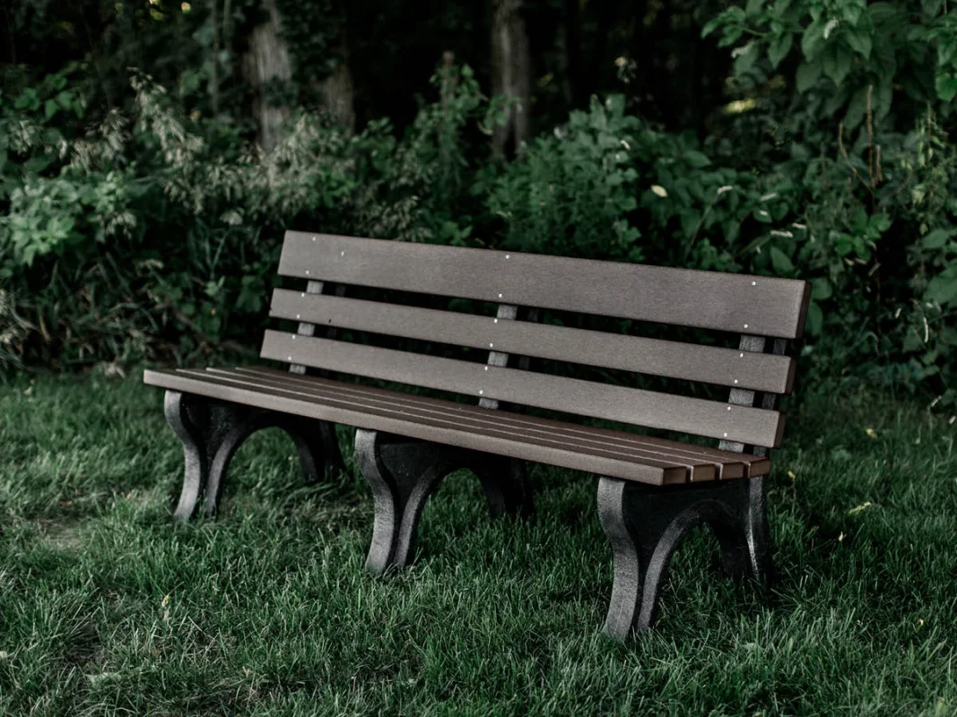 Two Tone Poly Lumber Bench