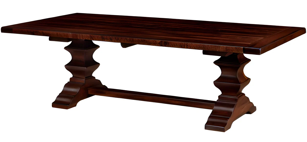 Sedalia Solid Wood Table Dark Wood
