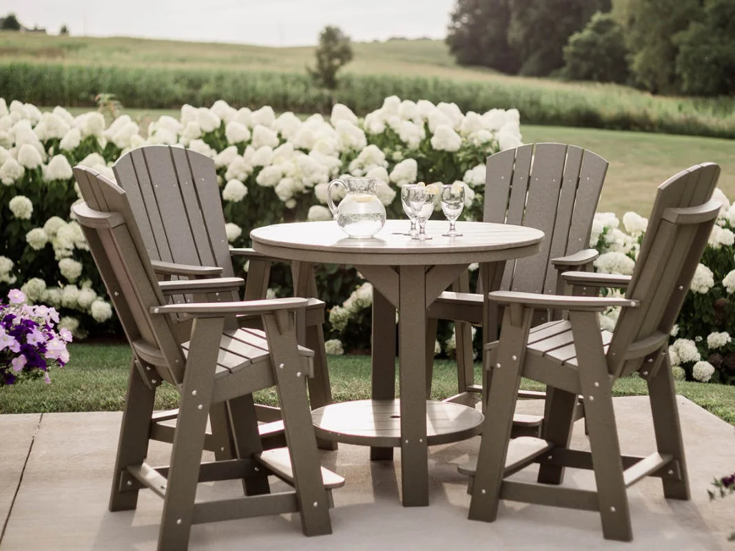Bar Chairs and Sidra Outdoor Pub Table