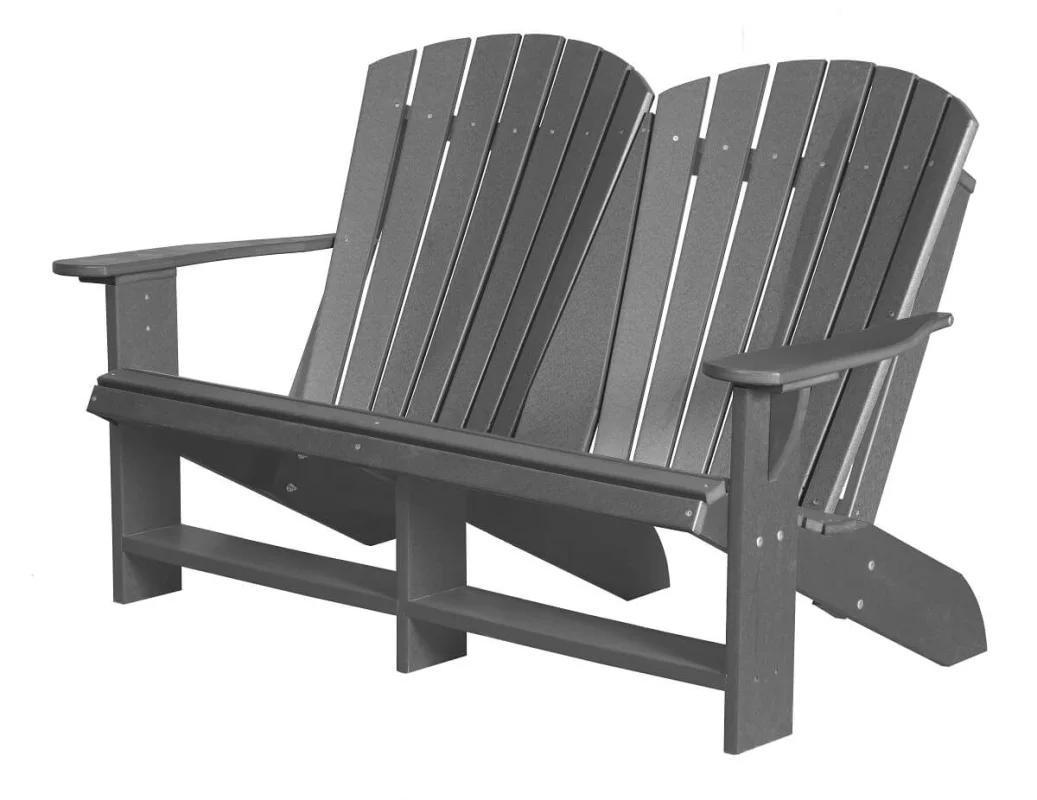 Dark Gray Sidra Double Adirondack