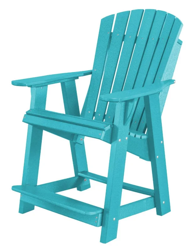 Aruba Blue Sidra High Adirondack Chair