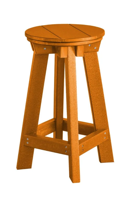 Orange Sidra Outdoor Bar Stool