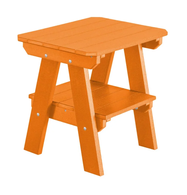 Orange Sidra Outdoor End Table