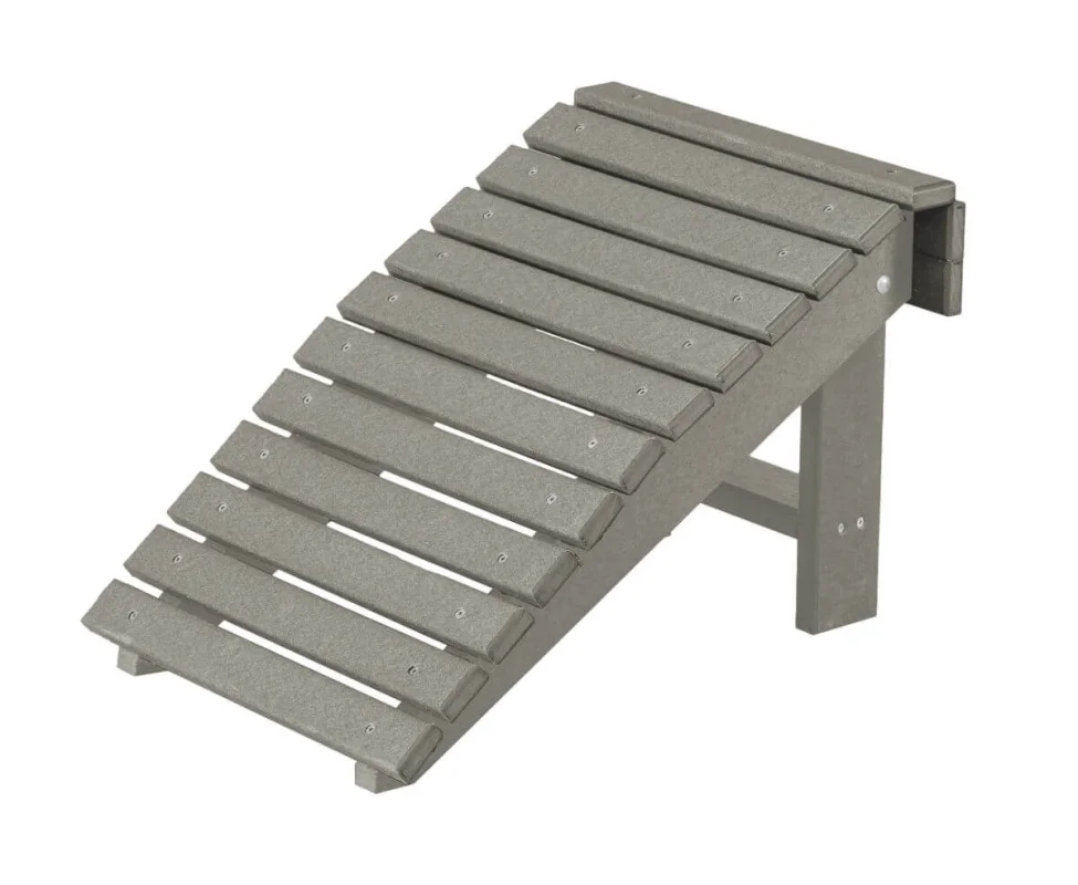 Light Gray Sidra Outdoor Folding Footstool