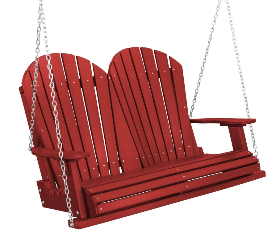 Cardinal Red Sidra Outdoor Porch Swing