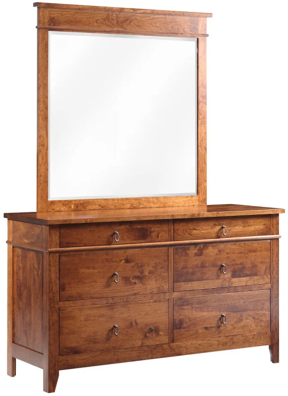 Sonoran Mirror Dresser in Rustic Cherry