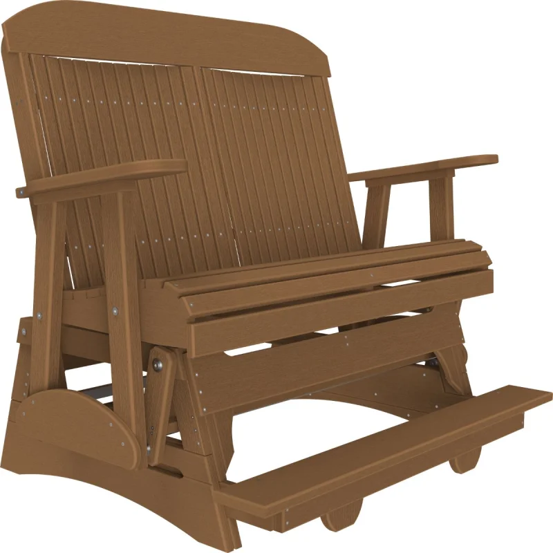 Chestnut Brown Stockton Loveseat Balcony Glider