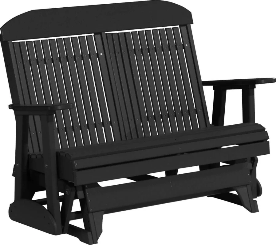 Black Stockton Outdoor Glider Bench