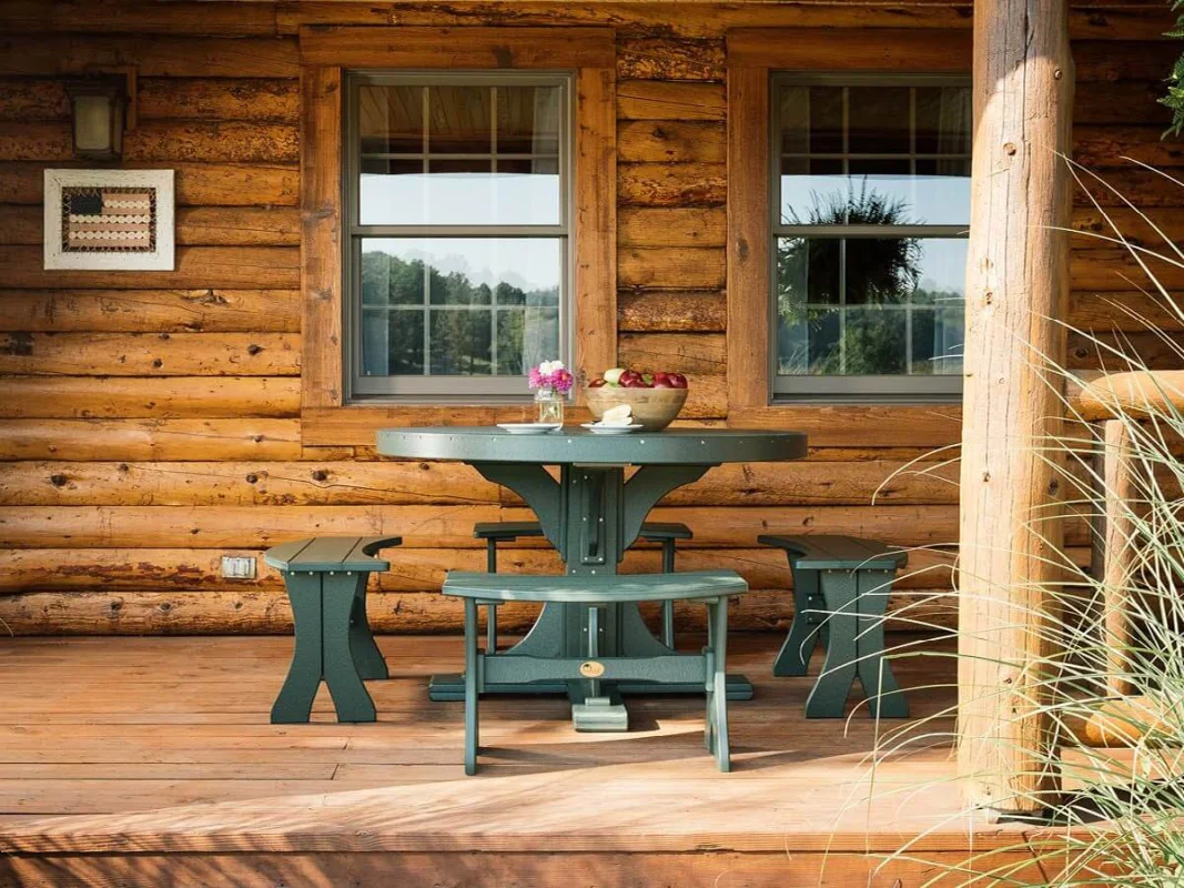 Stockton Outdoor Dining Bench and Dining Table