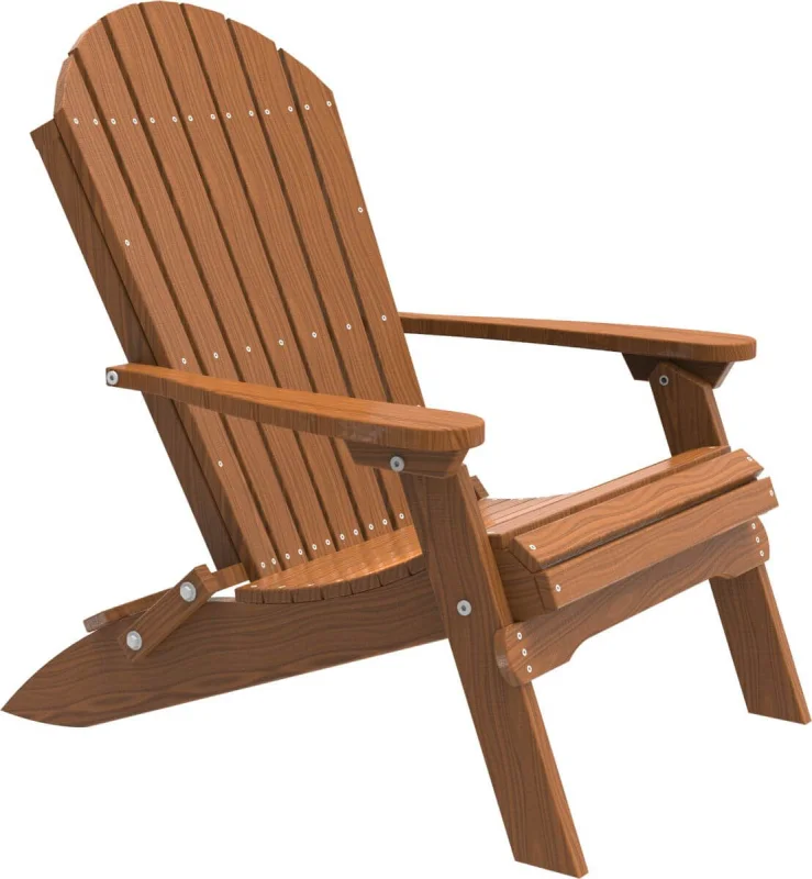 Antique Mahogany Tahiti Folding Adirondack Chair