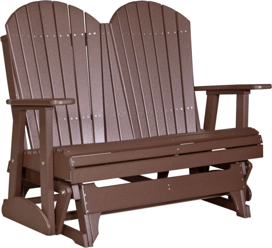 Chestnut Brown Tahiti Loveseat Patio Glider