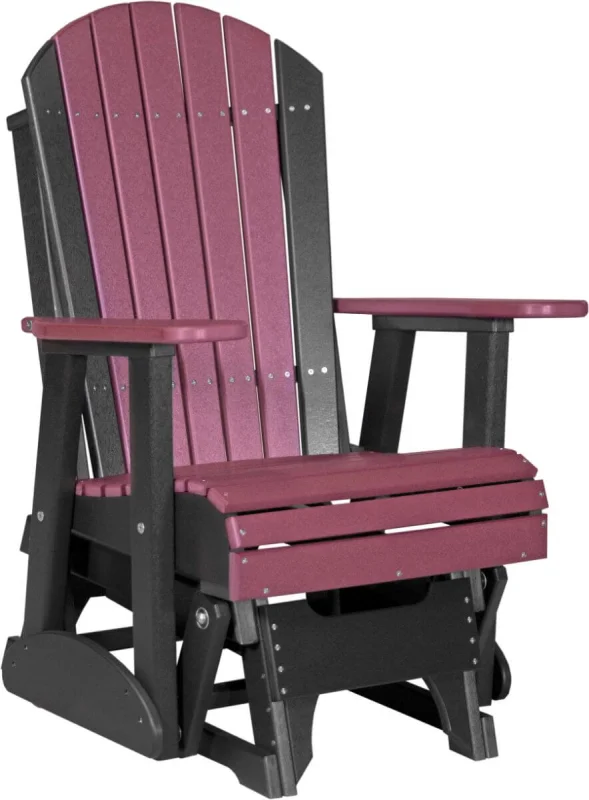 Cherrywood and Black Tahiti Outdoor Glider