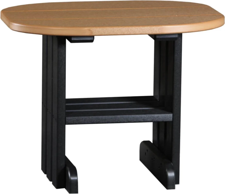 Cedar and Black Tahiti Outdoor Side Table