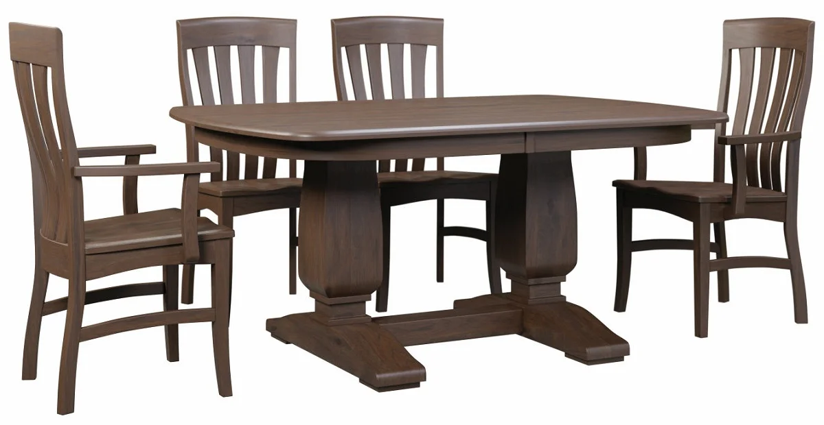 Double Pedestal Table Set