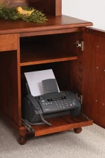 Pullout cabinet shelf