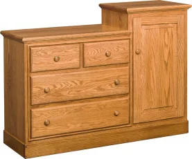 Geneva Changing Table in Oak with Spiced Apple stain