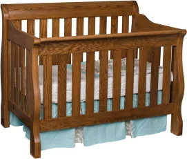 Geneva Slat Crib in Oak with our Spring Twig stain