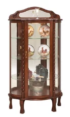 Imperial Hardwood Round Curio Cabinet