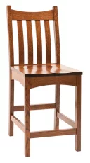 Omaha Mission Bar Chair in Oak