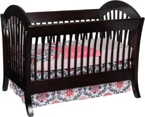 West Village Crib in Brown Maple with Winter Bark stain